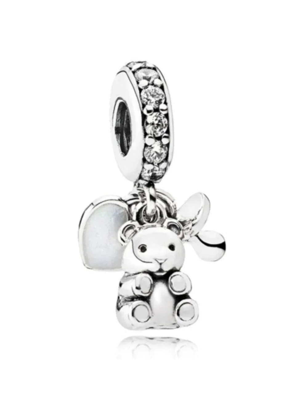 Pandora Sterling Silver Baby Treasures Dangle Charm 792100cz